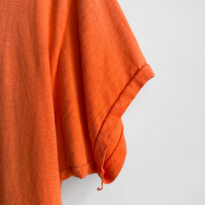 1980s Orange Sun Faded Grolier Graphic Tee