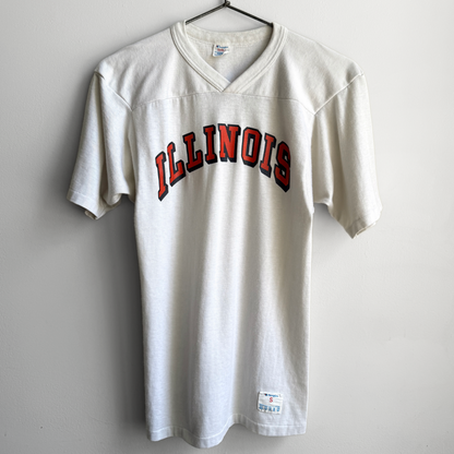 1980s University of Illinois Nylon Jersey Tee