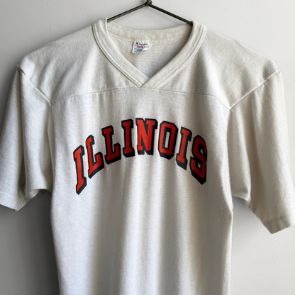 1980s University of Illinois Nylon Jersey Tee