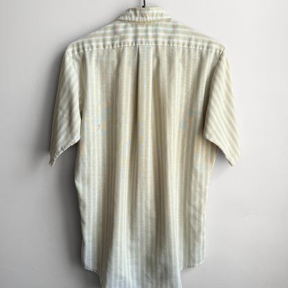 1960s Green & White Striped Shirt
