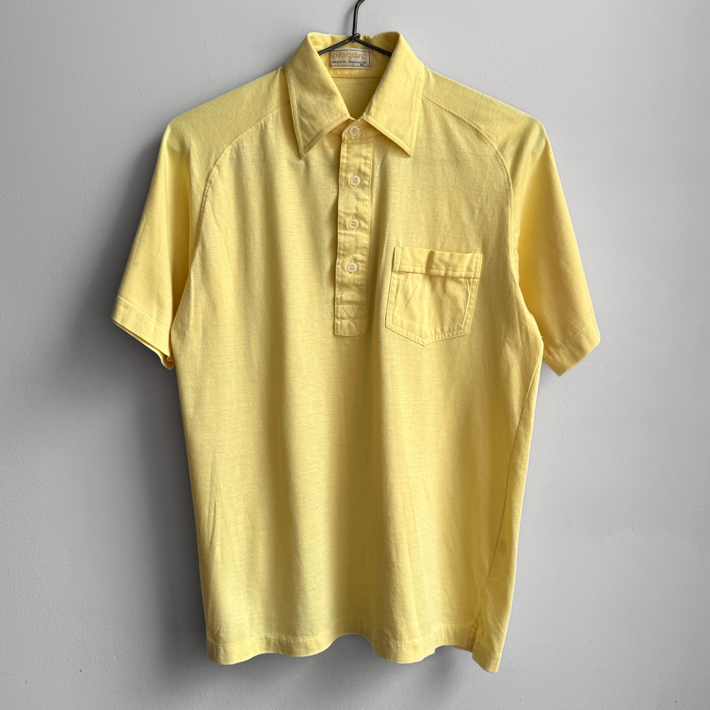 1980s Light Yellow Polo Shirt