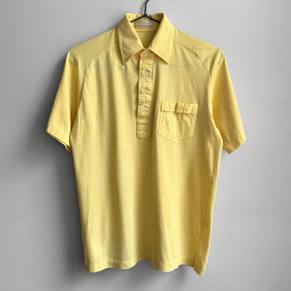 1980s Light Yellow Polo Shirt
