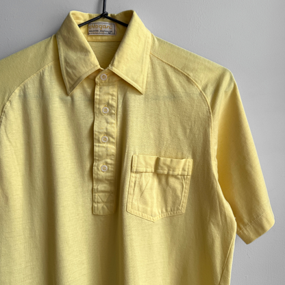 1980s Light Yellow Polo Shirt