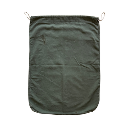 1970s U.S. Military Sateen Green Barracks Bag