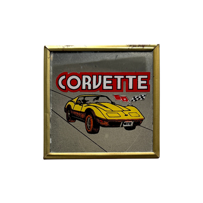 1980s Corvette Racing Miniature Carnival Mirror