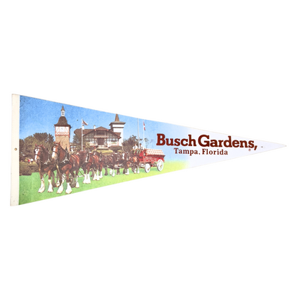 1980s Busch Gardens Tampa Florida Pennant