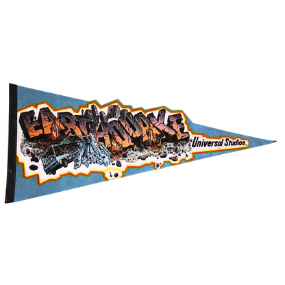 1980s Universal Studios Earthquake Pennant
