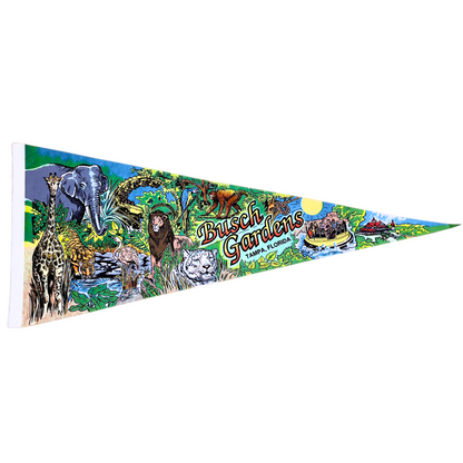 1980s Busch Gardens Tampa Florida Pennant