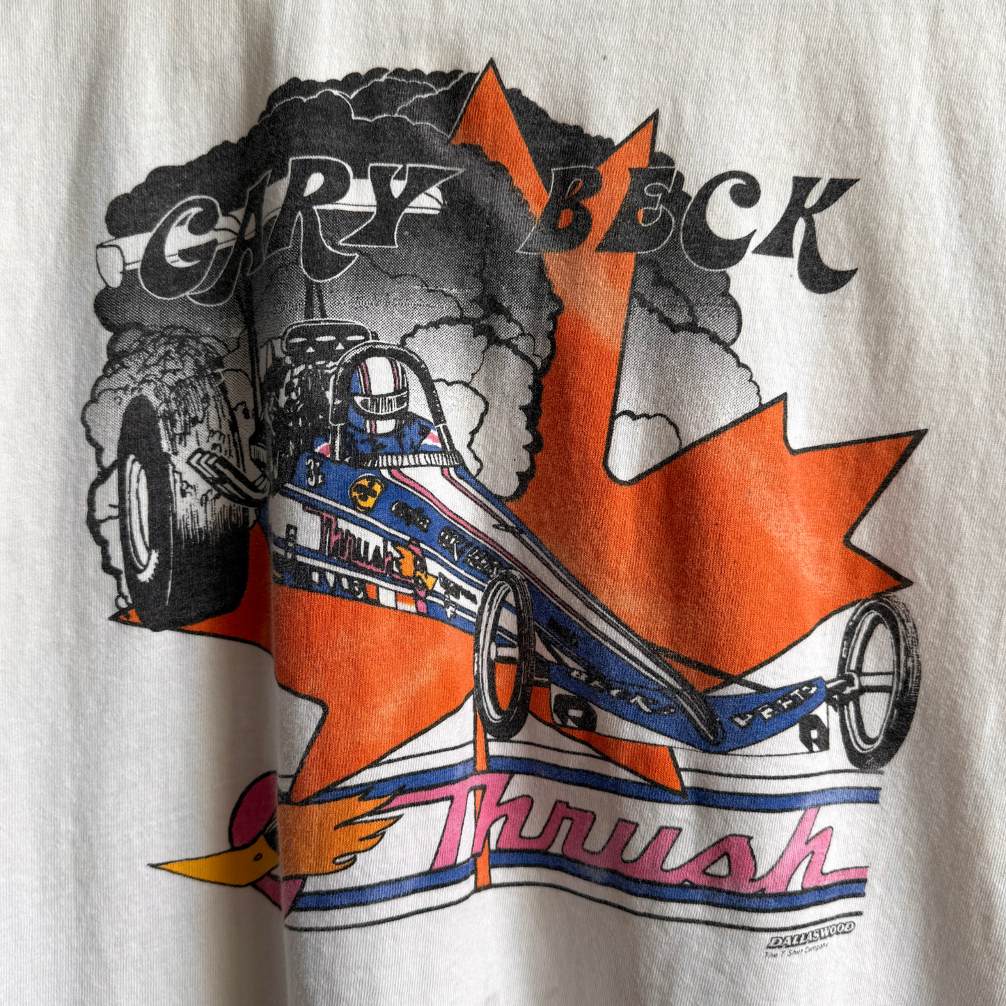 1970s Gary Beck Thrush Drag Racing Graphic Tee