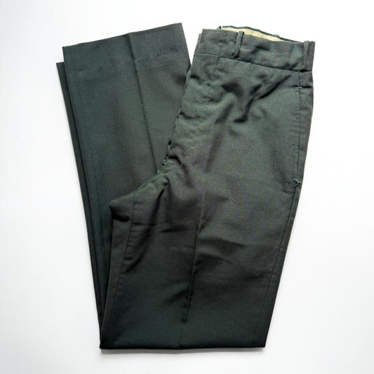 1960s U.S. Army Green Wool Tropical Dress Pants