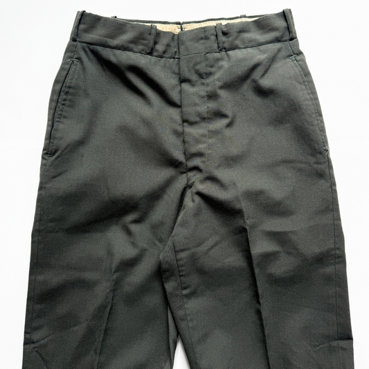 1960s U.S. Army Green Wool Tropical Dress Pants