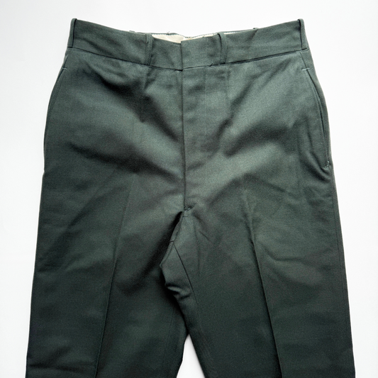 1970s U.S. Army Green Wool Serge Dress Pants