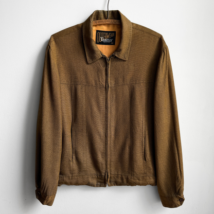 1950s Brown & Orange Ricky Gabardine Jacket
