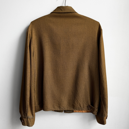 1950s Brown & Orange Ricky Gabardine Jacket