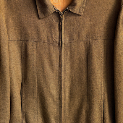 1950s Brown & Orange Ricky Gabardine Jacket