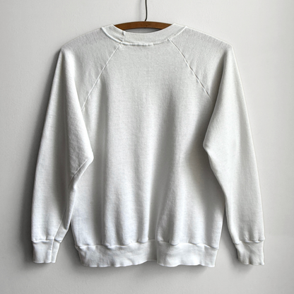 1980s Las Vegas White Graphic Raglan Sweatshirt