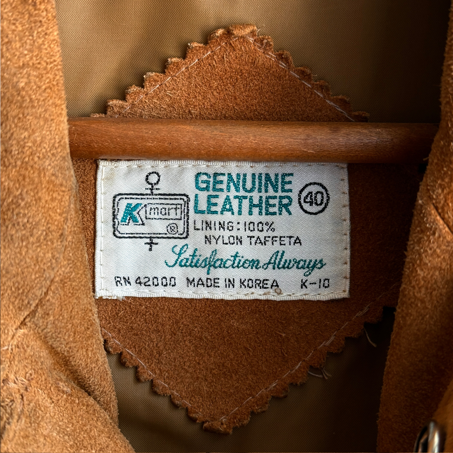 1970s Brown Genuine Suede Leather Snap Jacket