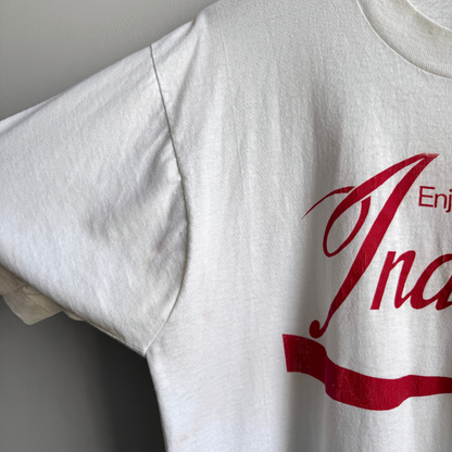 1990s Enjoy Indiana White Graphic Tee