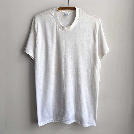 1980s Blank White Undershirt Tee