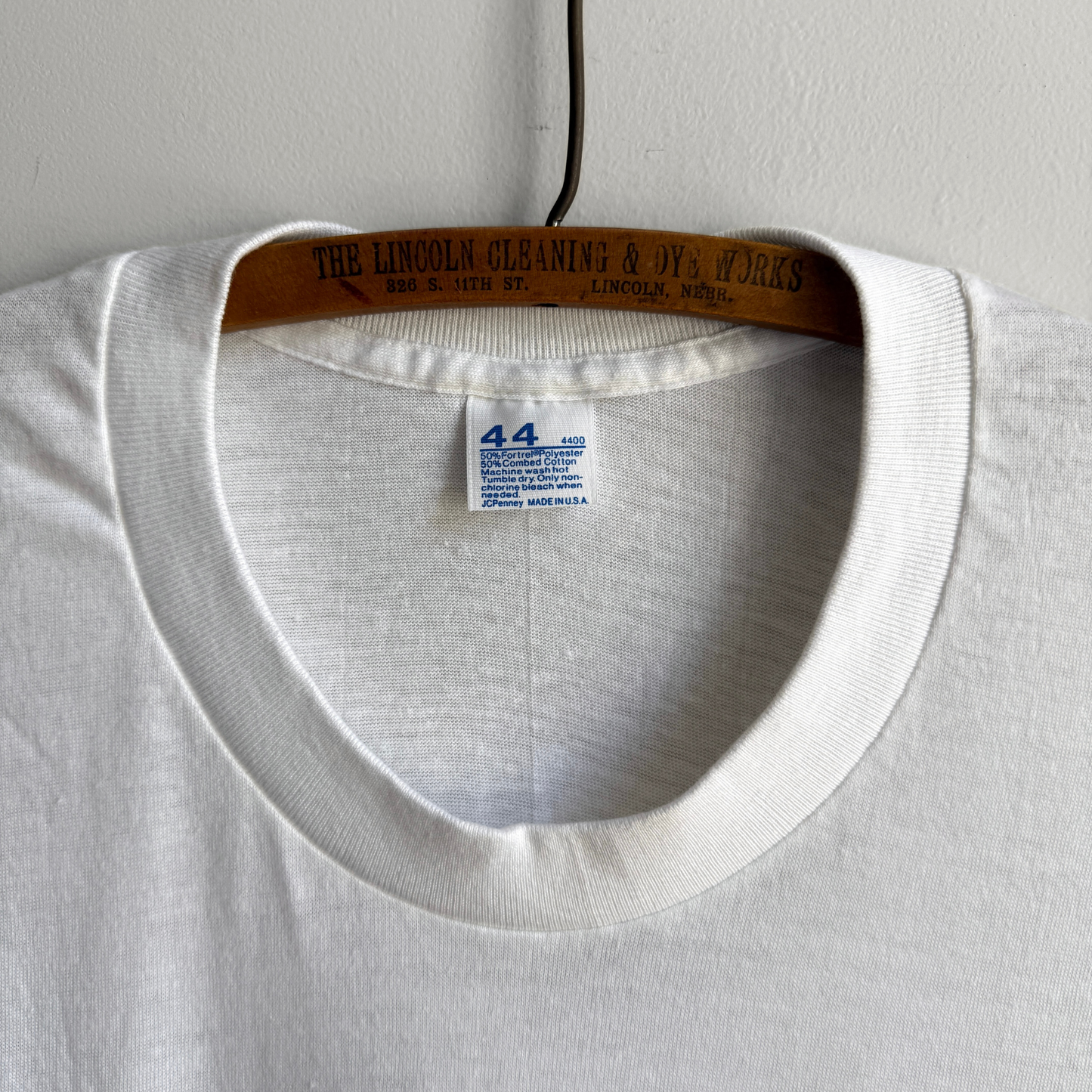 1980s Blank White Undershirt Tee