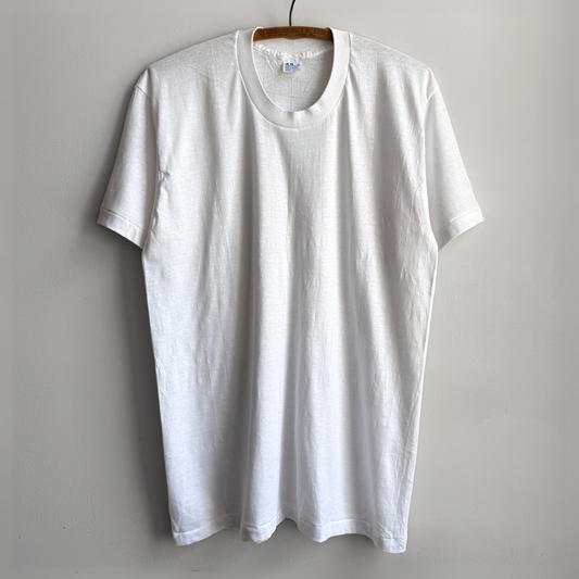1980s Blank White Undershirt Tee