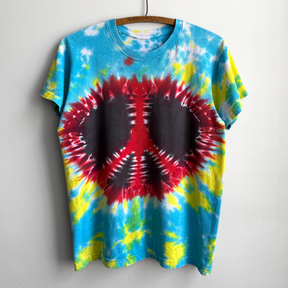 1970s Tie Dye Counterculture Peace Tee