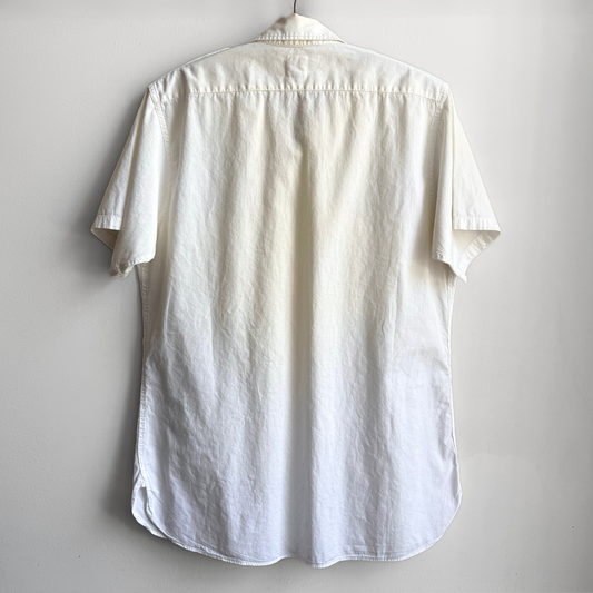 1950s White Sanforized Short Sleeve Work Shirt
