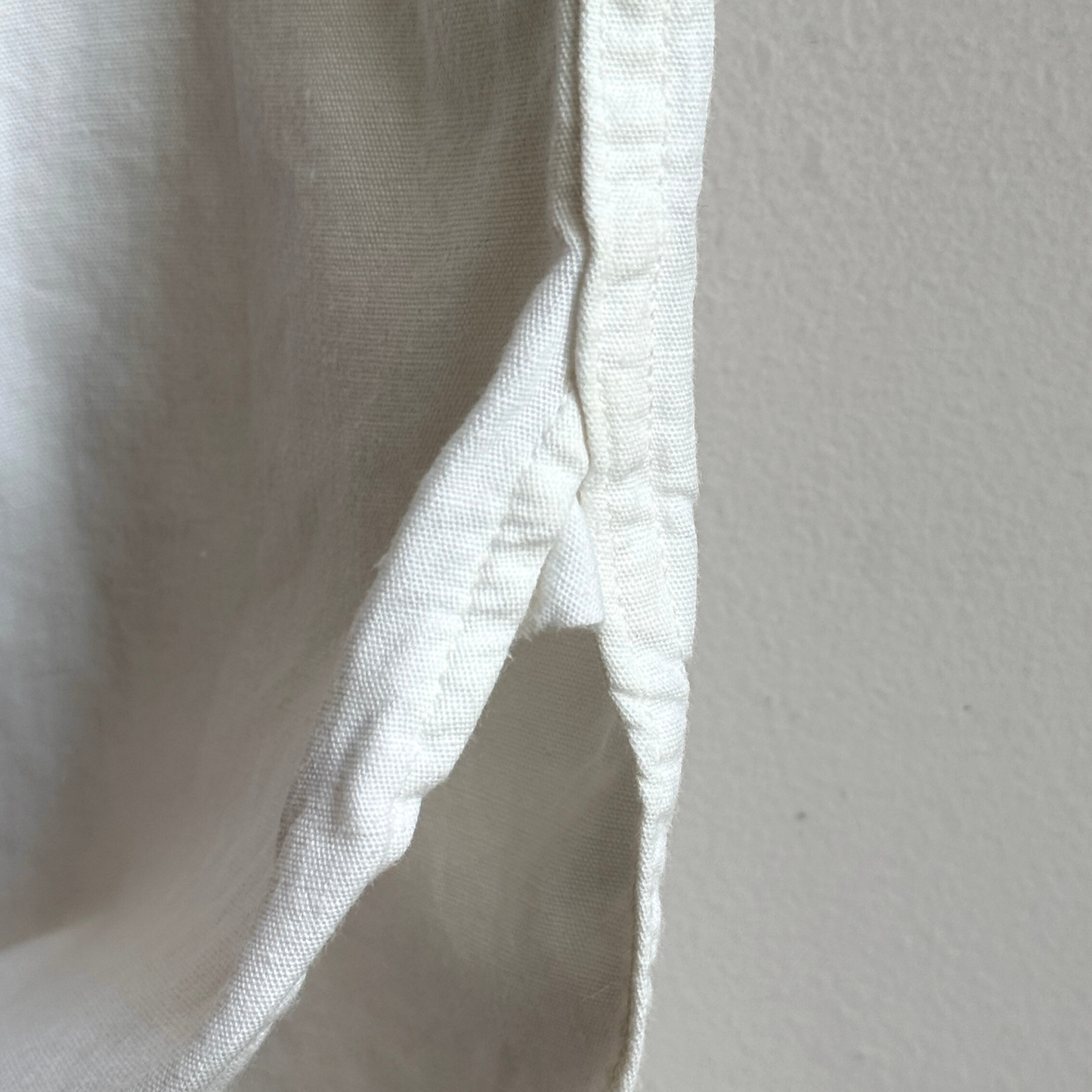 1950s White Cotton Work Shirt