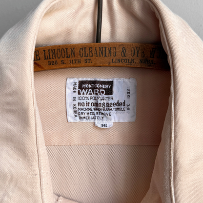 1970s Light Tan Dress Shirt