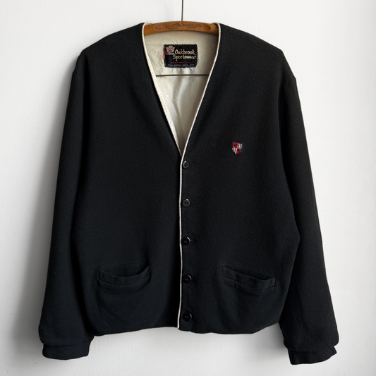 1960s Oakbrook Sportswear Black Cardigan Jac