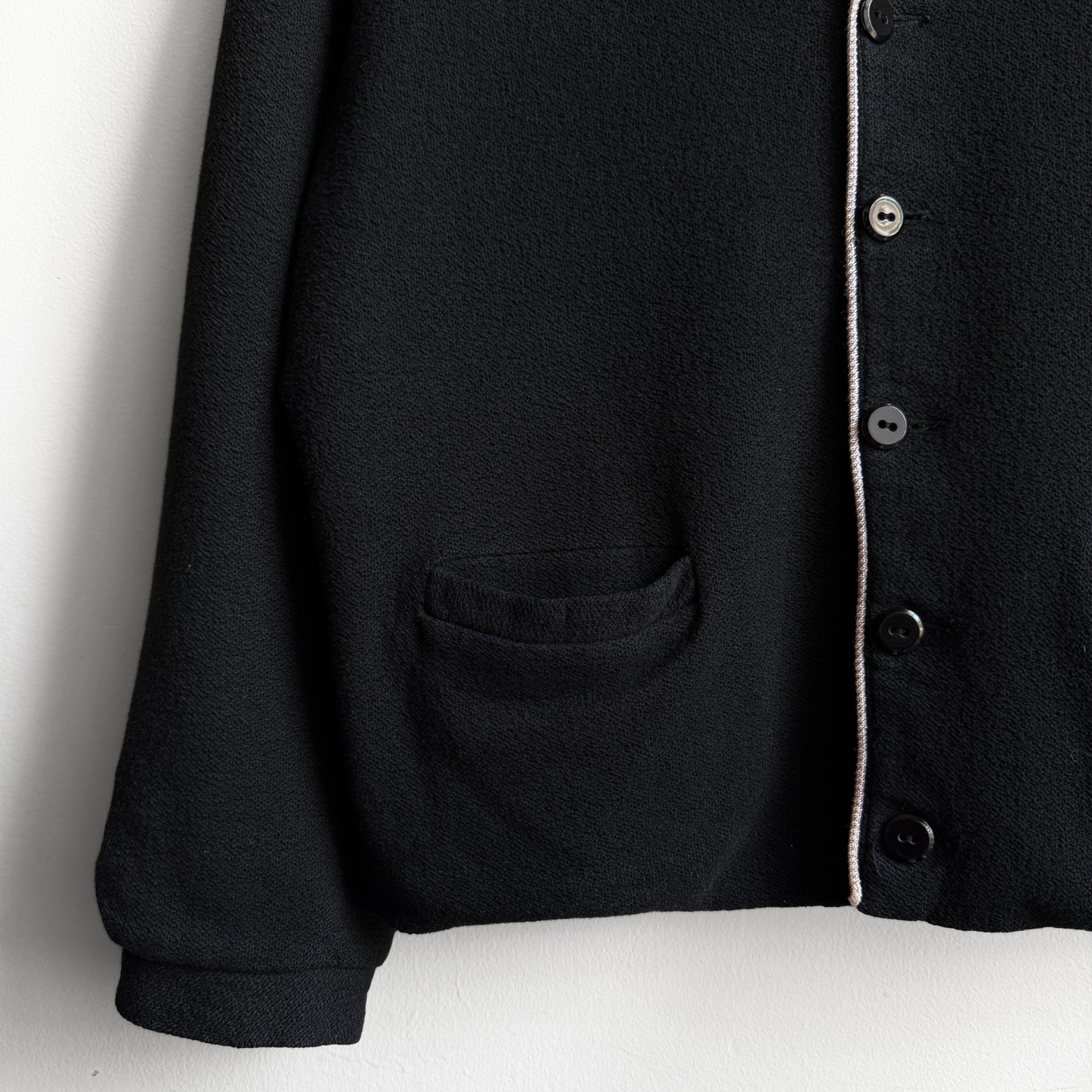 1960s Oakbrook Sportswear Black Cardigan Jac