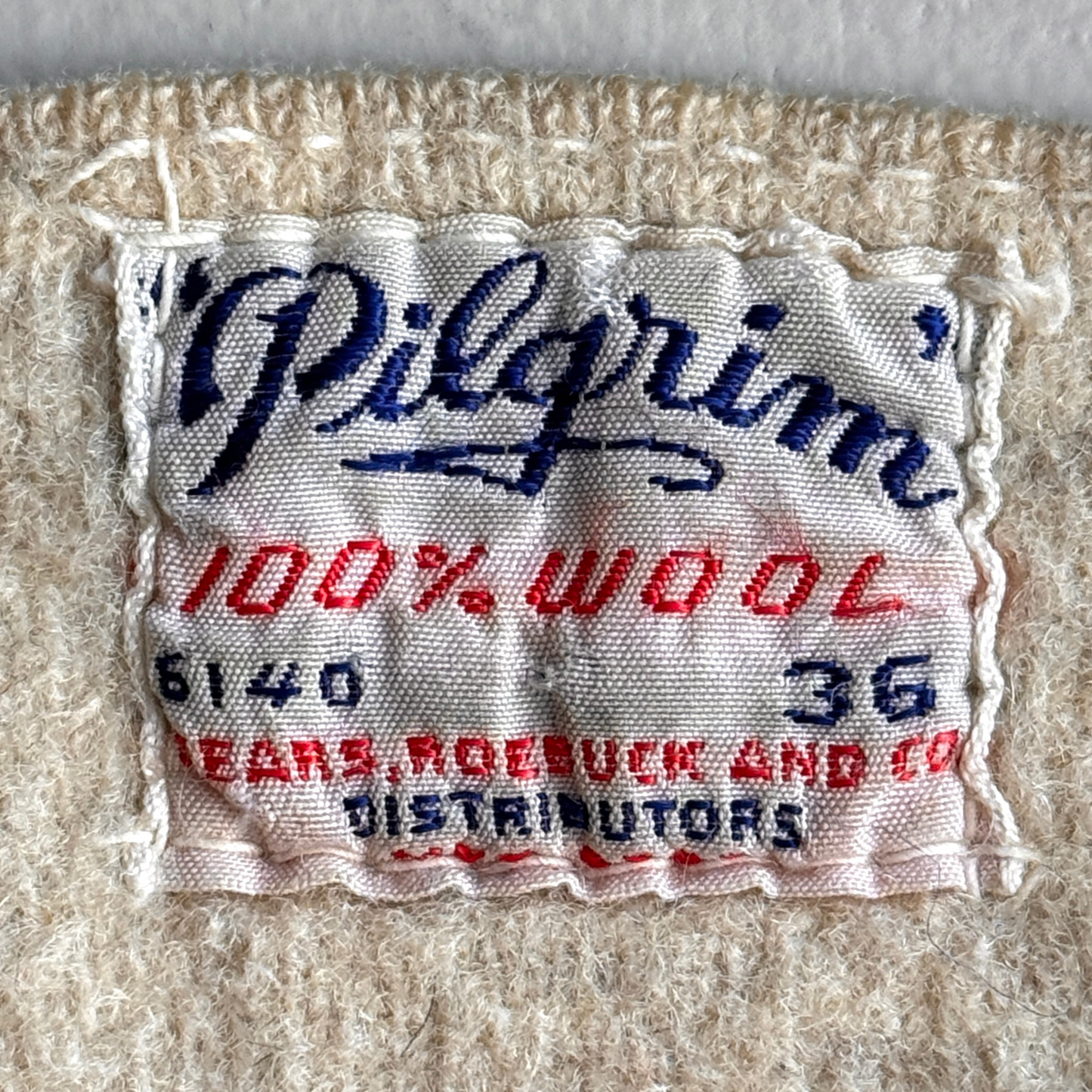 1940s Pilgrim Wool Henley Thermal