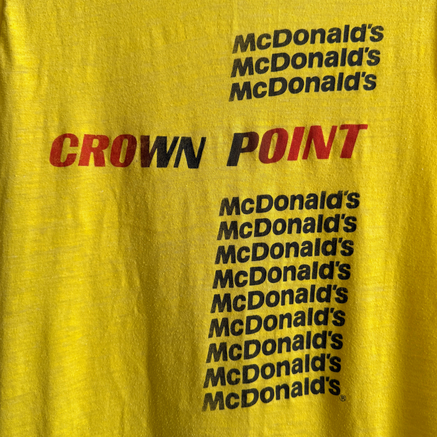 1980s McDonald's Crown Point Indiana Graphic Tee