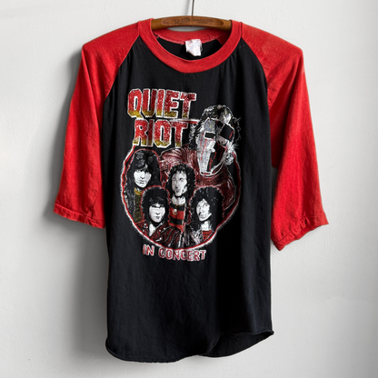 1980s Quiet Riot Raglan Graphic Tour Tee