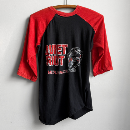 1980s Quiet Riot Raglan Graphic Tour Tee