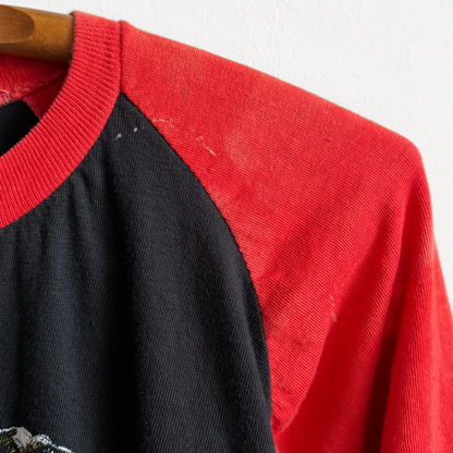 1980s Quiet Riot Raglan Graphic Tour Tee