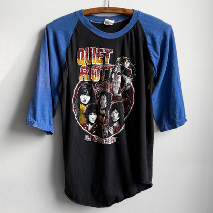 1980s Quiet Riot Raglan Graphic Tour Tee