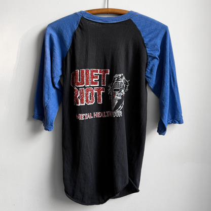 1980s Quiet Riot Raglan Graphic Tour Tee