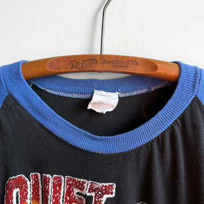 1980s Quiet Riot Raglan Graphic Tour Tee