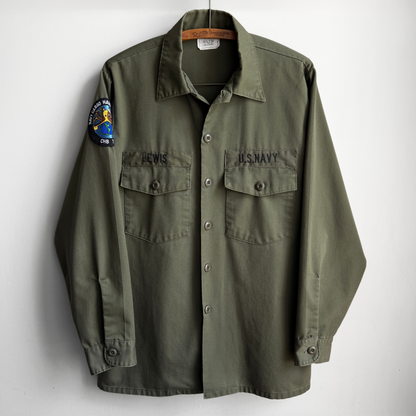 1980s U.S. Navy OG-507 Durable Fatigue Shirt