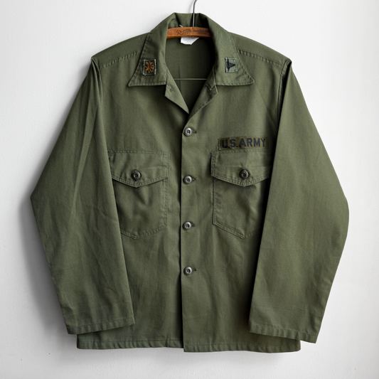 1980s U.S. Army OG-107 Fatigue Field Shirt