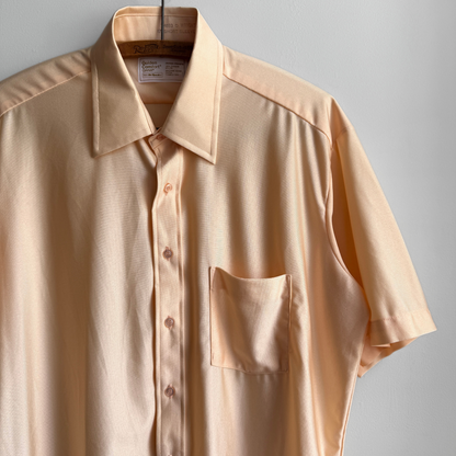 1970s Light Orange Qiana Shirt