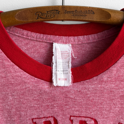 1970s Colerain High Red Graphic Ringer Tee (S)