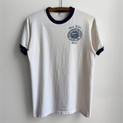 1960s New Trier High Graphic Ringer Tee