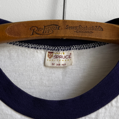 1960s New Trier High Graphic Ringer Tee