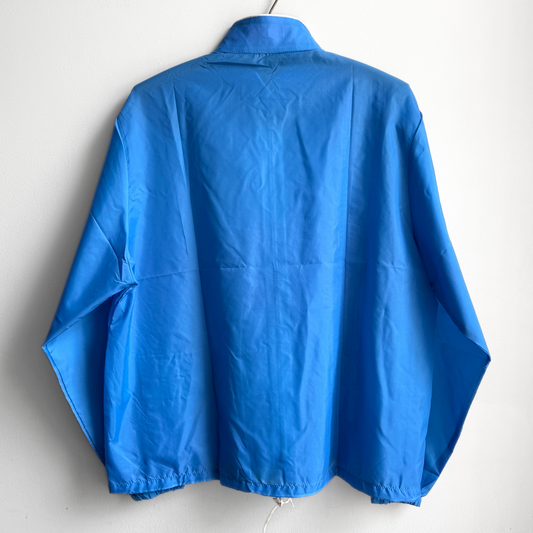 1970s Blue & Red Striped Nylon Racing Jacket