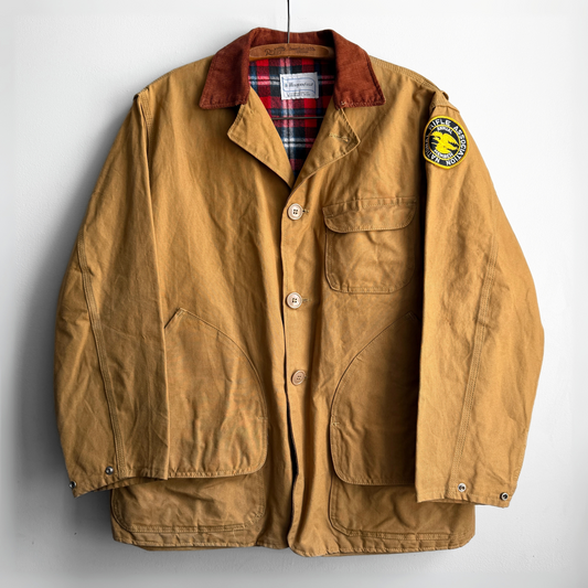 1960s Tan Flannel Lined Canvas Hunting Jacket