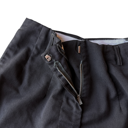 1960s Black Pleated Dress Shorts (25)