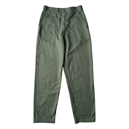 1970s U.S. Army OG 507 Durable Utility Pants (30)