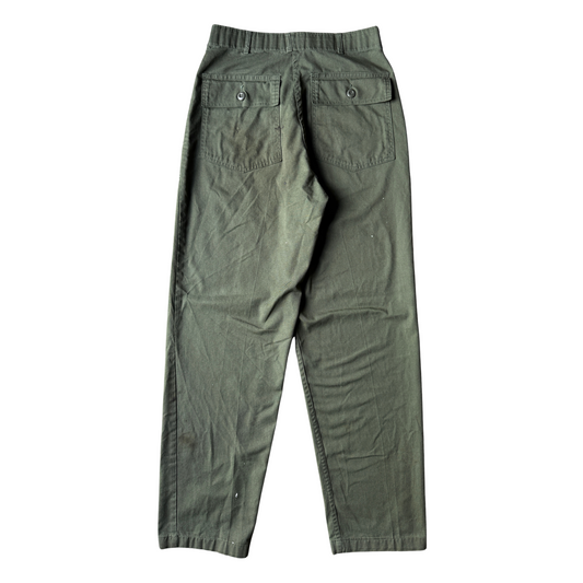 1970s U.S. Army OG 507 Durable Utility Pants (30)